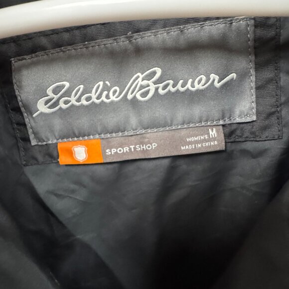 Eddie Bauer "SportShop" Quilted Black Jacket Women's Size Medium - Picture 5 of 8